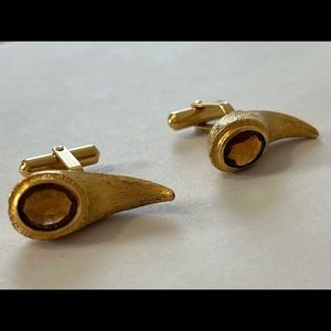 Retro Rhinestone Cufflinks